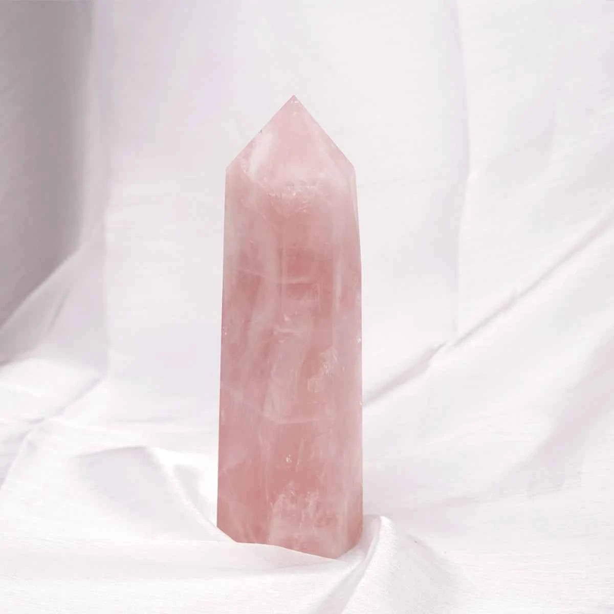 Rose Quartz Tower for Love, Harmony & Heart-Centered Energy