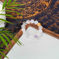 Rose Quartz Theme Bracelet with Fanta Quartz & Lavender Amethyst - Love, Joy & Intuition