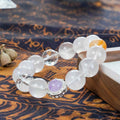 Rose Quartz Theme Bracelet with Fanta Quartz & Lavender Amethyst - Love, Joy & Intuition