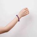 Natural Amethyst Bead Bracelet | Crystal Jewelry for Spiritual Growth | Calmness | Protection | Emotional