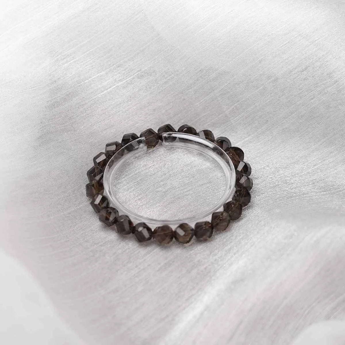 Natural Smoky Quartz Bracelet | for Stability | Calmness | Grounding Energy
