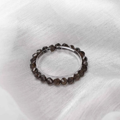 Natural Smoky Quartz Bracelet | for Stability | Calmness | Grounding Energy