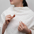 Strawberry Quartz | Tiger Eye | Red Jasper Necklace | Warmth | Vision | Vitality