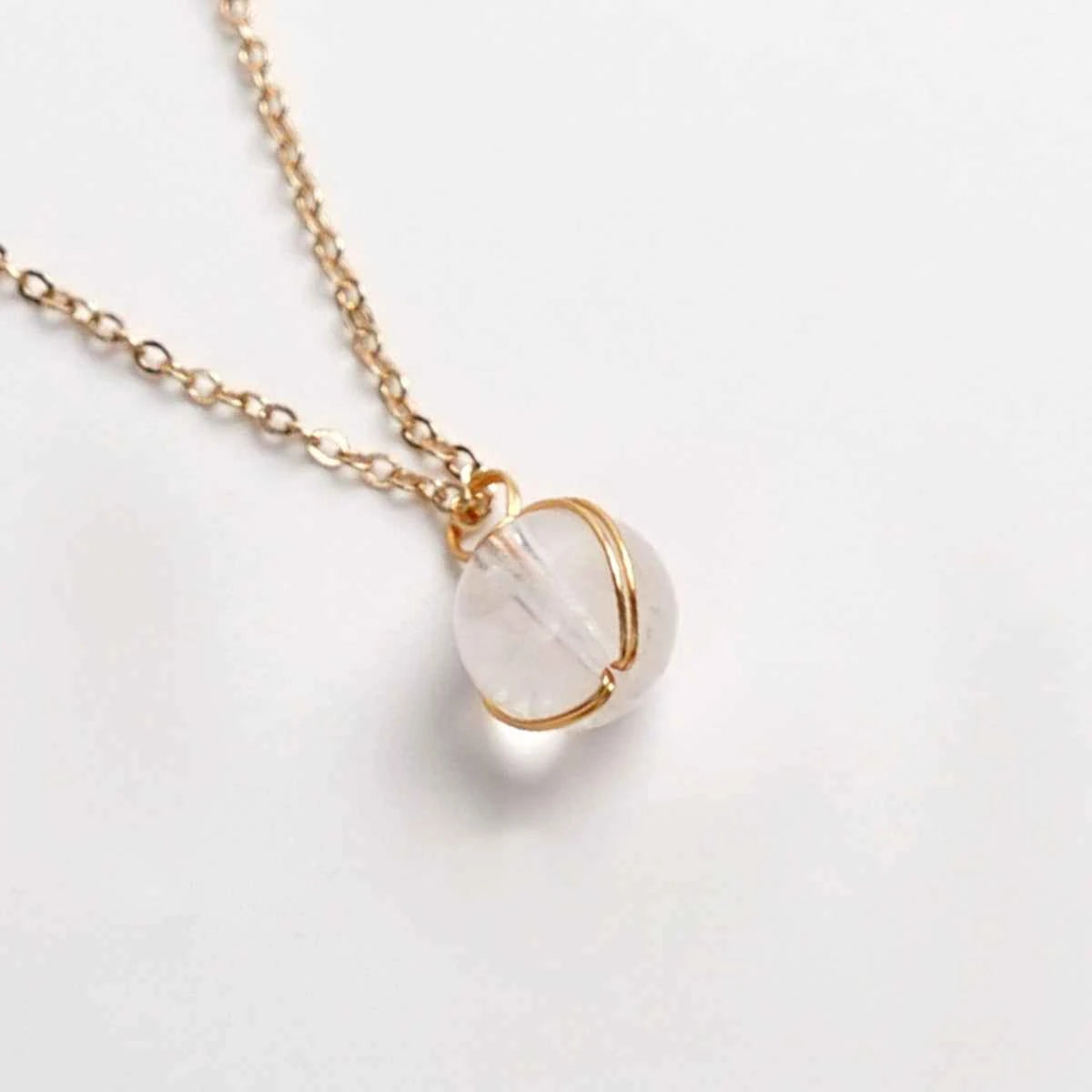 White & Pink Agate Pendant