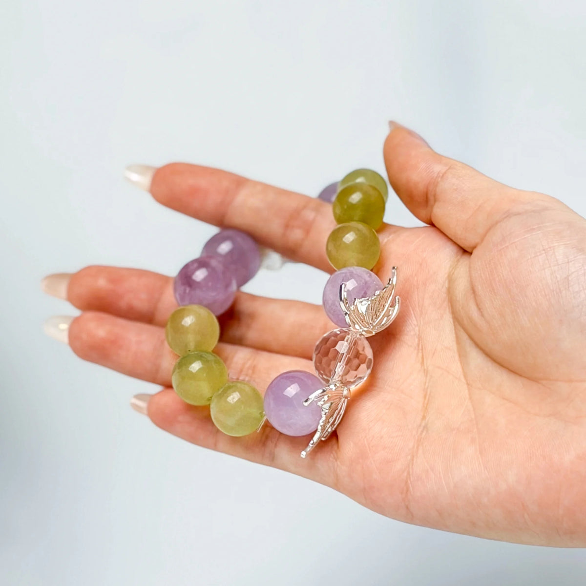 Fluorite & Lavender Amethyst Bracelet by Luananio – product detail 5