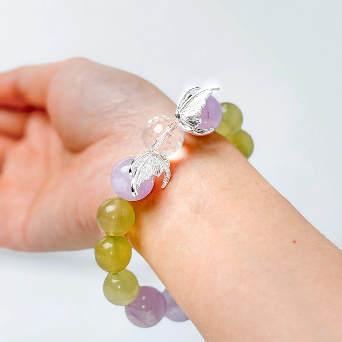 Fluorite & Lavender Amethyst Bracelet by Luananio – product detail 6