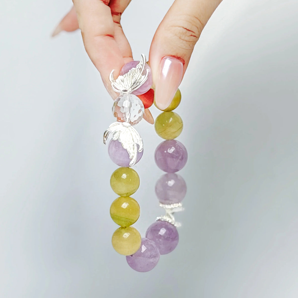 Fluorite & Lavender Amethyst Bracelet by Luananio – product detail 9