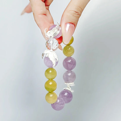 Fluorite & Lavender Amethyst Bracelet by Luananio – product detail 9