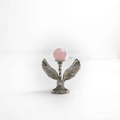 Rose Quartz Sphere Pink Quartz Crystal Healing Crustal Energy Ball for Chakra Balance
