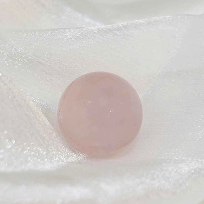 Rose Quartz Sphere Pink Quartz Crystal Healing Crustal Energy Ball for Chakra Balance