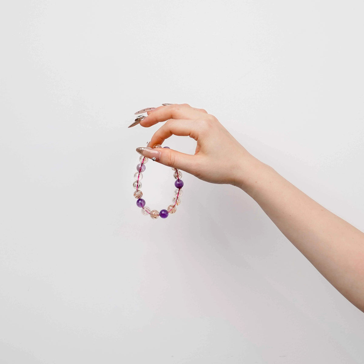 Super Seven Crystal Bracelet  | for Chakra Alignment | Resonating with | All Seven Chakras | Spiritual Balance